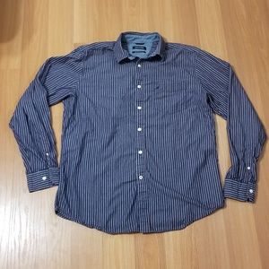 Nautica Striped Long Sleeve Button Down Shirt